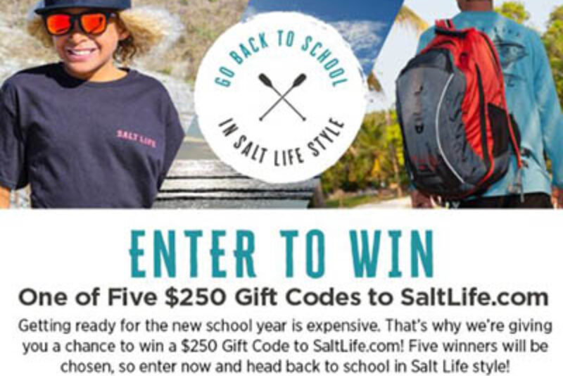 Win a $250 Salt Life Gift Code