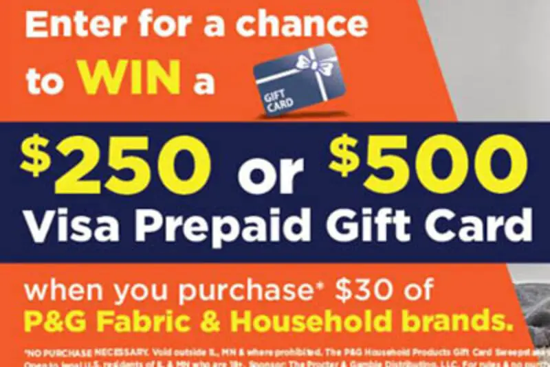 Win a $500 VISA Gift Card from P&G