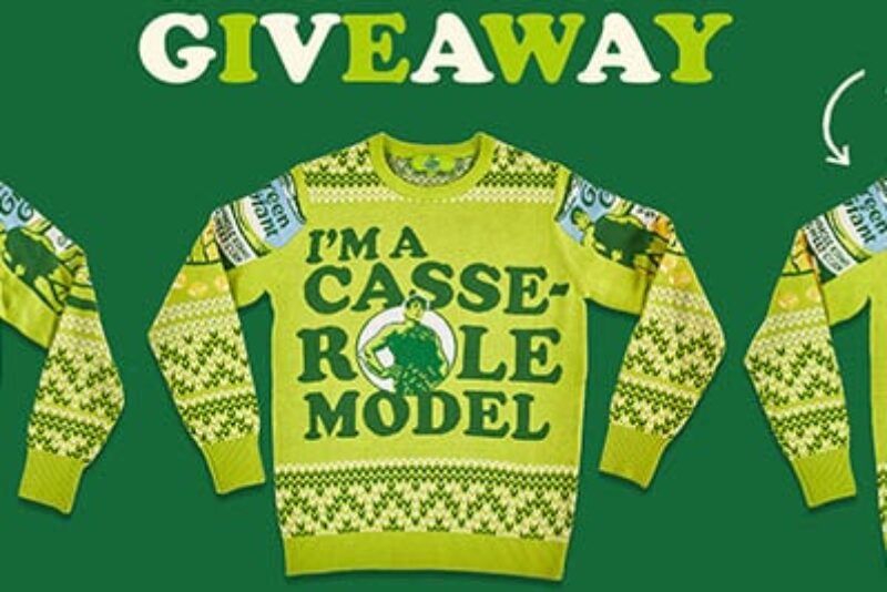 Win 1 of 500 Green Giant Ugly Sweaters