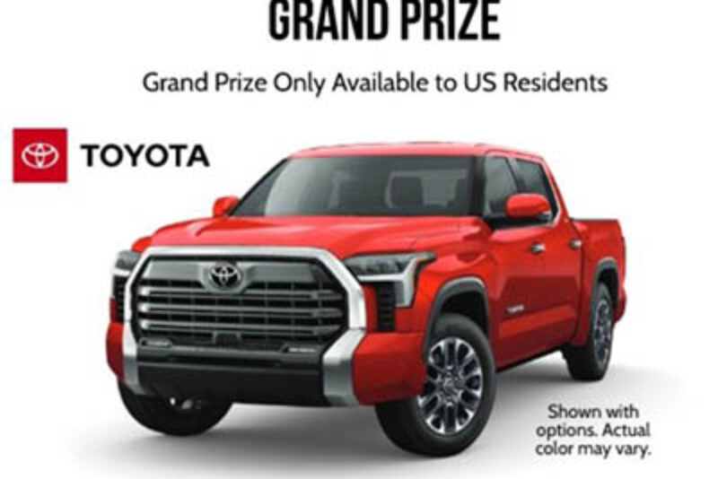 Win a 2022 Toyota Tundra Limited TRD Truck