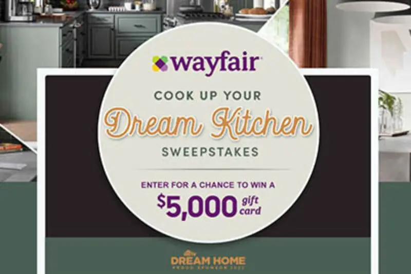 Win a $5,000 Wayfair Gift Card from Food Network