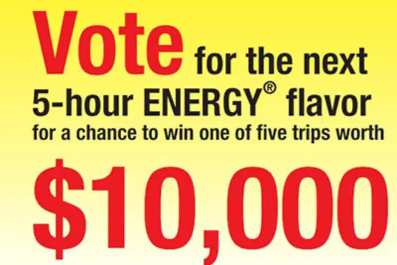 Win a $10K Vacation from 5-Hour Energy