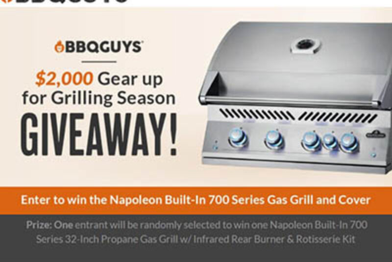 Win a Napoleon Built-In 700 Gas Grill