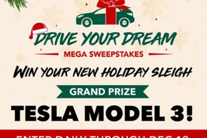 Win a Tesla Model 3 from Shop LC