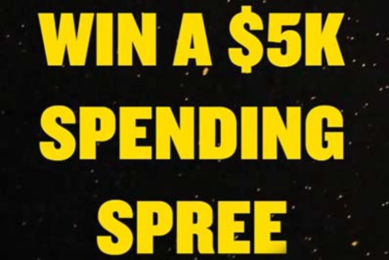 Win 1 of 25 $5K Spending Sprees