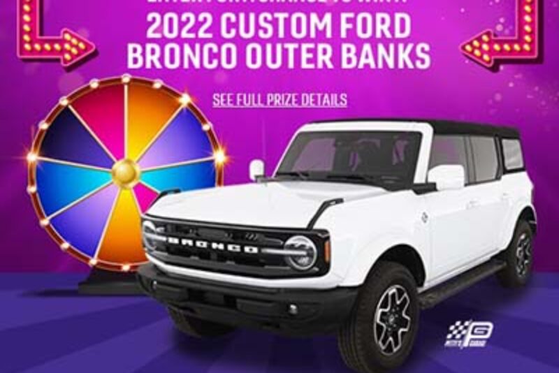 Win a Custom 2022 Ford Bronco