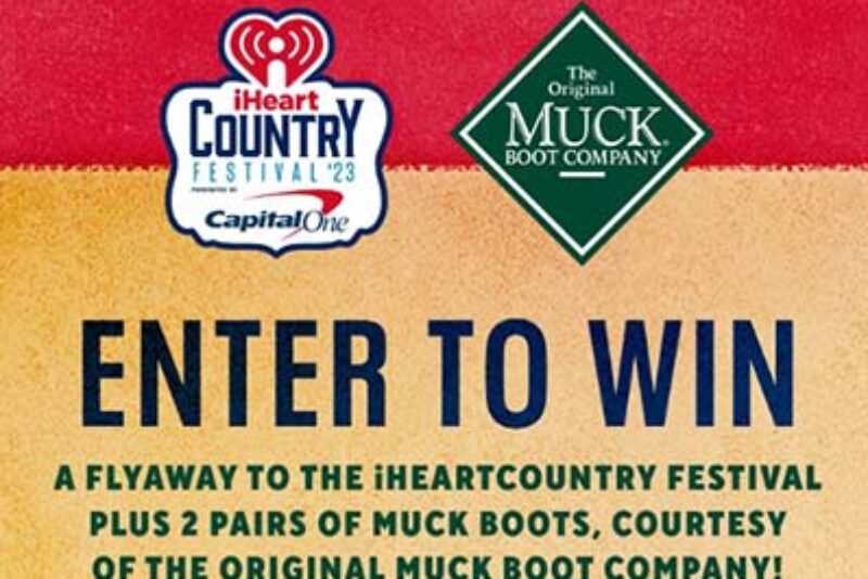 Win a Muck Boot Flyaway to iHeartCountry Festival