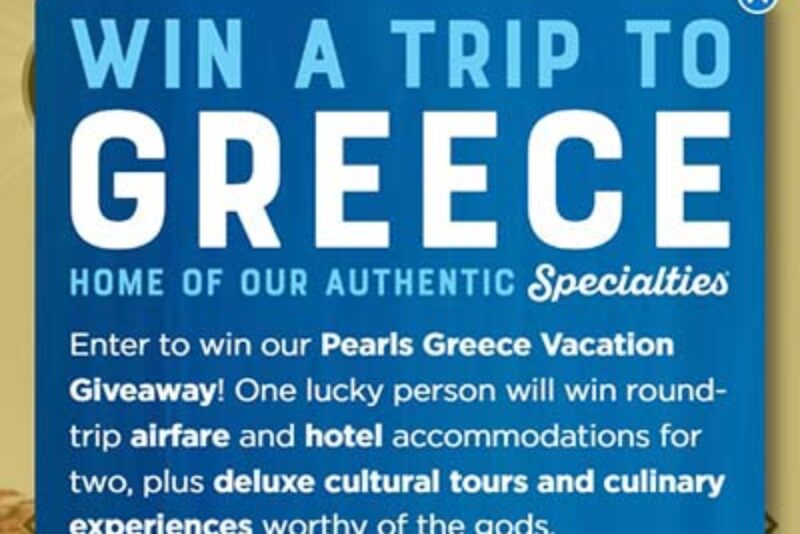 Win a Trip to Greece from Pearls