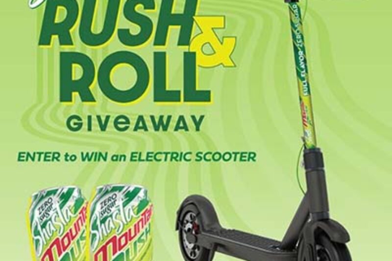 Win a Shasta Mountain Rush Electric Scooter