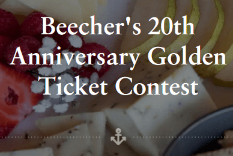 Win a trip to attend the Beecher’s 20th Anniversary Celebration party