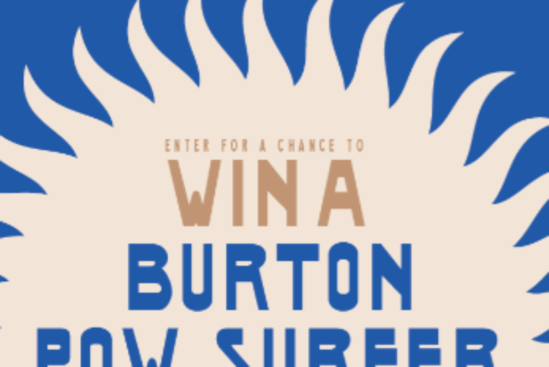 Win a $2,000 Burton Gift Card