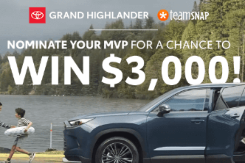 Win a $3,000 AMEX Gift Card from Toyota Motor