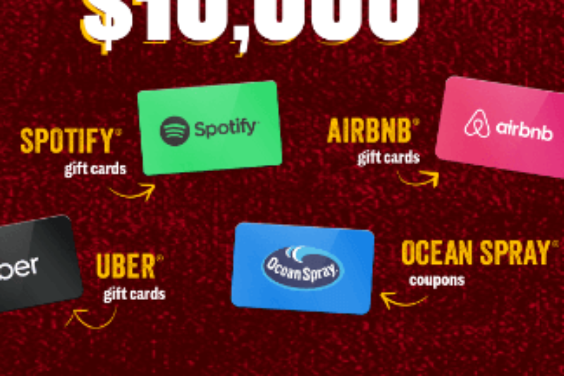 Win $10,000 in the Ocean Spray “Scan, Jiggle, Win” Instant Win Game