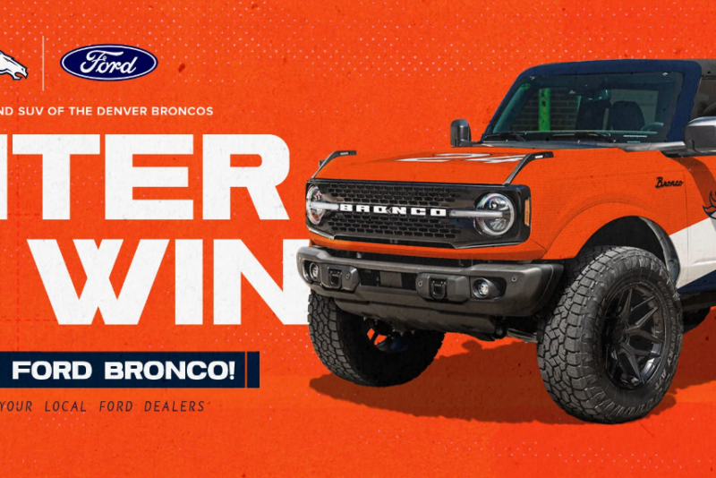 Win a 2024 Ford Bronco from the Broncos